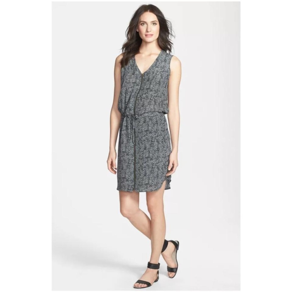 The Fisher Project Dress SP Gray Silk Zip Roadster
